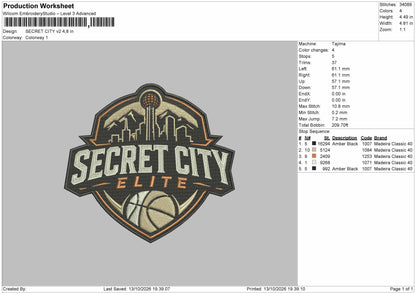 Secret Text V1 v2 Embroidery Machine Design 2 Files