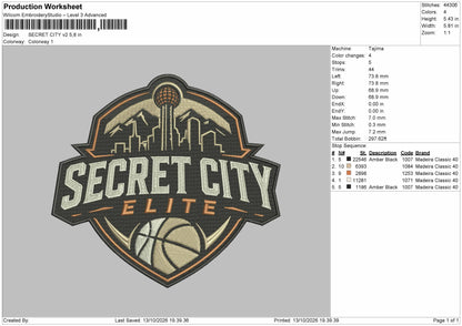 Secret Text V1 v2 Embroidery Machine Design 2 Files