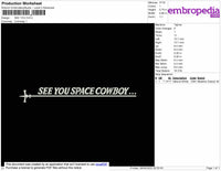 See You Embroidery File 4 size