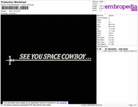 See You Embroidery File 4 size