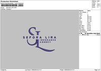 Liratext Embroidery File 6 sizes