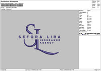 Liratext Embroidery File 6 sizes