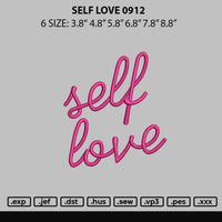 Self Love Embroidery File 6 sizes