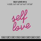 Self Love Embroidery File 6 sizes