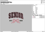 Seniortext1612 Embroidery File 6 sizes