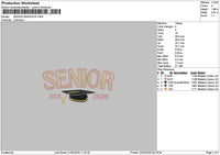 Seniortext 2203 Embroidery File 6 sizes