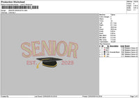 Seniortext 2203 Embroidery File 6 sizes