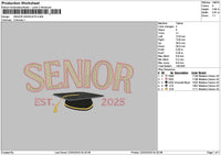 Seniortext 2203 Embroidery File 6 sizes