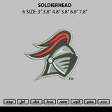 Soldierhead Embroidery File 6 sizes