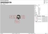 Hk 25 Embroidery File 6 sizes