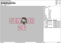 Senior26 Hk Embroidery File 6 sizes