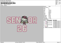 Senior26 Hk Embroidery File 6 sizes