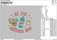 Senoratext Embroidery File 6 sizes