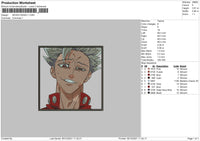 Seven Deadly Embroidery File 4 size