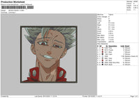 Seven Deadly Embroidery File 4 size