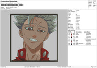 Seven Deadly Embroidery File 4 size