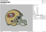 Sf Helmet Embroidery File 6 sizes