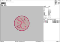 Sgcircle Embroidery File 6 sizes
