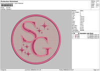 Sgcircle Embroidery File 6 sizes