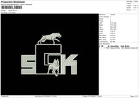 SGK2 Embroidery File 5 sizes