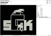SGK2 Embroidery File 5 sizes