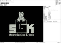 SGK Embroidery File 5 sizes