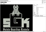 SGK Embroidery File 5 sizes