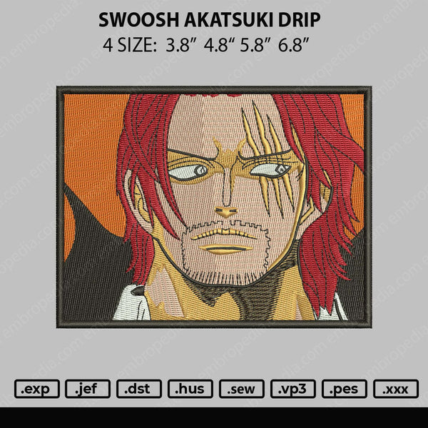 Shanks Rectangle Embroidery File 4 size