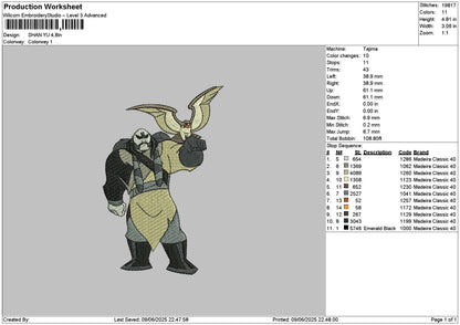 Shan Embroidery File 6 sizes
