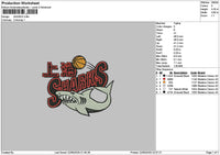Sharks2205 Embroidery File 7 sizes