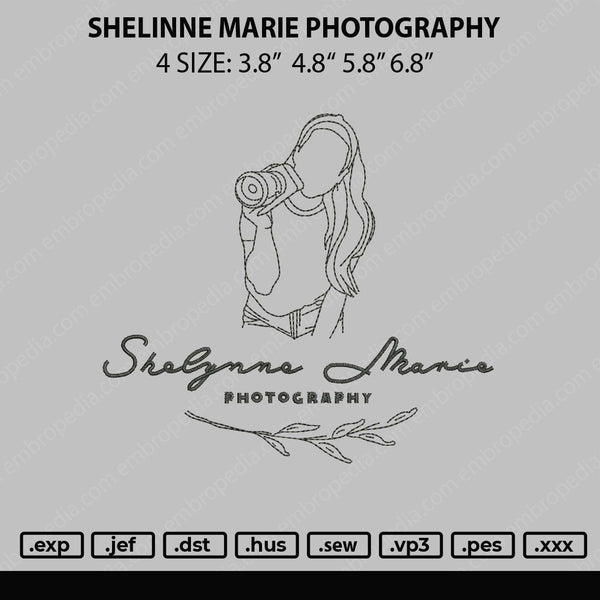 Shelinne Marie Photography Embroidery File 4 size