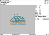 Shepherdtext Embroidery File 6 sizes