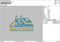 Shepherdtext Embroidery File 6 sizes