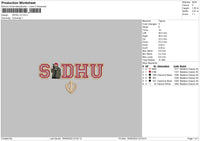 Sidhu V3 Embroidery File 5 sizes