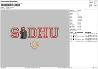 Sidhu V3 Embroidery File 5 sizes
