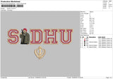 Sidhu V3 Embroidery File 5 sizes