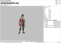Shikamaru Christmas Embroidery File 4 size