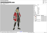 Shikamaru Christmas Embroidery File 4 size