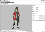 Shikamaru Christmas Embroidery File 4 size