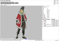 Shikamaru Christmas Embroidery File 4 size