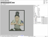 Shikamaru Jutsu Embroidery File 4 size
