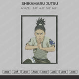 Shikamaru Jutsu Embroidery File 4 size