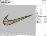 Swoosh Shikamaru Embroidery File 4 size