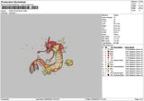 Gyarados v002 Embroidery File 6 sizes