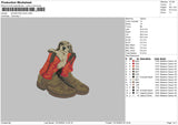 Shoes Dog Embroidery File 6 sizes