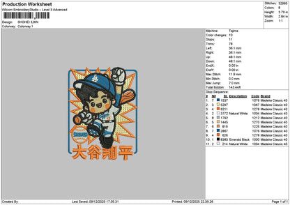 Chibi Boy 0912 Embroidery File 6 sizes