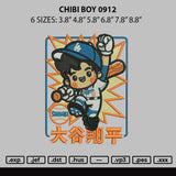 Chibi Boy 0912 Embroidery File 6 sizes