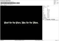 Shoot For The Stars Embroidery File 4 size
