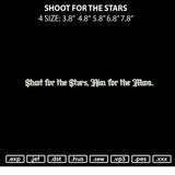 Shoot For The Stars Embroidery File 4 size