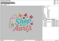 Shoptext 0409 Embroidery File 6 sizes